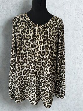 Michael Kors Animal Print Blouse